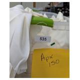 Tote No Lid + Approx. 150 Cloth Napkins, Cream