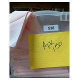 Tote No Lid + Approx. 150 Cloth Napkins, Pink