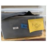 Tote w/ Lid + Approx. 300 Cloth Napkins, Black