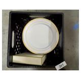 Plastic Milk Crate w/ NIB Cheese Labels &