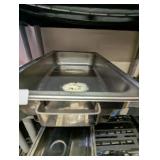 (2) Stainless Steel Chafers w/ Holding Frames
