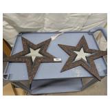 (2) Decorative Star Shaped Wall Mirrors