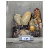 Small Tote w/ Lid + Fall Decor