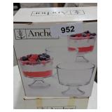 (12) Anchor Hocking 10 oz. Mini Trifle Dishes