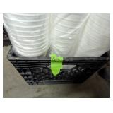 6 oz Styrofoam Containers w/ Plastic Milk Crate