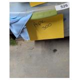 Tote w/ Lid Approx. 300 Cloth Napkins, Light Blue