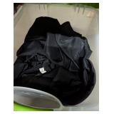 Tote w/ Lid + Approx. 50 Chair Covers, Black