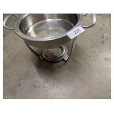 Small Round Chafing Pan w/ Holding Frame