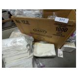 Paper Napkins & Silver Plastic Knives