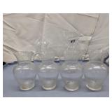 (6) Clear Glass Vases