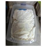 Tote w/ Lid + Chair Covers, Ivory, Unsure Quantity