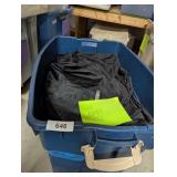Tote No Lid + Approx. 400 Chair Covers, Black