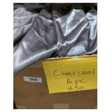 Approx. 250 Cloth Square Table Cloths, Charcoal
