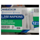 (1) Case Marathon 2 Ply Dinner Napkins