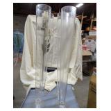 (4) Extra Tall Clear Vases