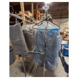 Metal Double Hanging Clothes Rack on Wheels