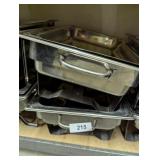 (2) Stainless Steel Chafing Pan w/ Holding Frame +