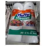 Hefty Supreme Styrofoam Bowls 12 fl. oz, 300 ct.