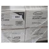(4) Boxes of 48 Disposable Plastic Ladles, Black