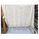 (6) Extra Tall Clear Vases