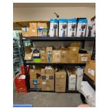 Black Metal Shelf w/ Wire Shelving