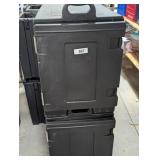 (2) Cambro Portable Food Warmers on Rolling Cart