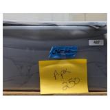 Tote w/ Lid + Approx 250 Cloth Napkins, Charcoal