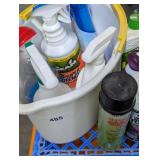 Small Bucket w/ Cleaning Supplies, All Partials