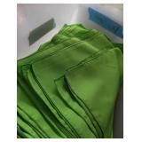 Tote w/ + Approx. 150 Cloth Napkins, Neon Green