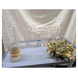 Assorted Clear Glass Vases