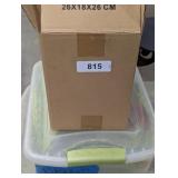 Tote w/ Lid + Placemats, Bubble Wrap,