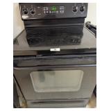 GE Electric Glass Top Range Black
