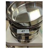 (6) Stainless Steel Round Cake Pans