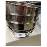 (6) Stainless Steel Round Cake Pans