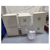 (6) Mikasa Clear Glass Ice Buckets