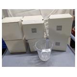 (6) Mikasa Clear Glass Ice Buckets
