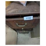 Vintage Wood File Cabinet