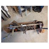 Old Wooden Tool Box w/ Assorted Tools