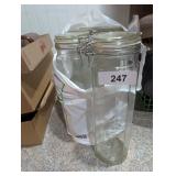 (5) Glass Pasta Canisters