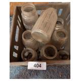 Prairie Farms Milk Crate w/ Glass Jars