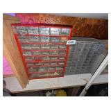 Metal Organizer w/ Contents & Plastic Organizer