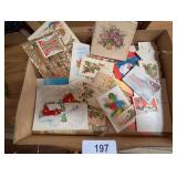 Vintage Used Christmas Cards & Tags