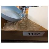 Gibson Blue Bowl, Glass Candy Dish & Other