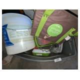 Large Tote [No Lid] w/ Plastic Tray, Pitcher &