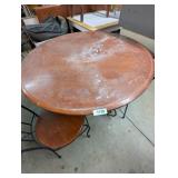 Wrought Iron Table w/ Wood Top
