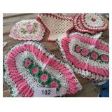 Crocheted Hot Pads & Doilies