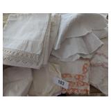 Embroidered Pillow Cases & Some Plain -*