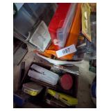 (2) Plastic Carry Caddies, Plastic Tub w/