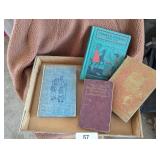 Vintage School Books & Pocket Medical Dictionary
