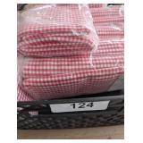 Small Plastic Tote w/ NIP (3) Insert Valances &